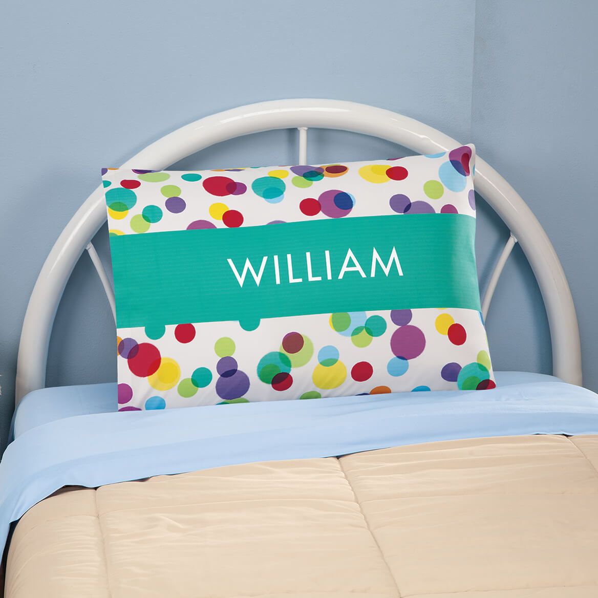 Personalized Colorful Dots Pillowcase + '-' + 375890