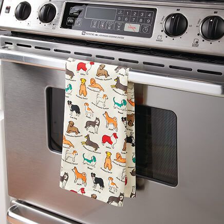 Dog Print Tea Towel-376048