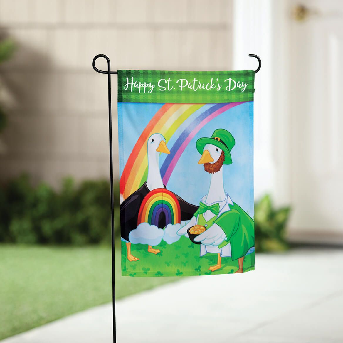 St. Patrick's Day Goose Garden Flag + '-' + 376332