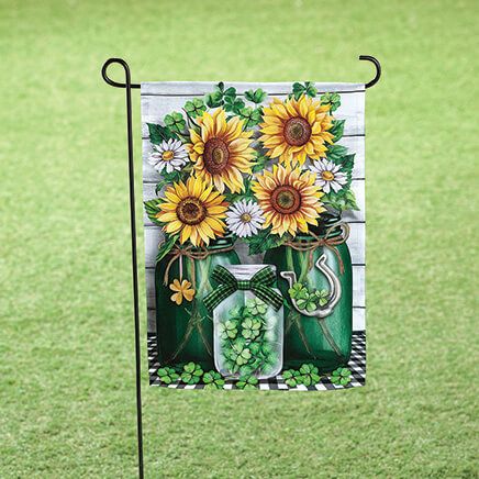 Sunflowers and Shamrocks Garden Flag-376397