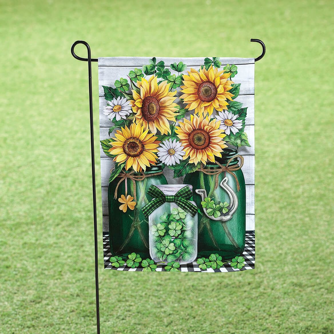 Sunflowers and Shamrocks Garden Flag + '-' + 376397