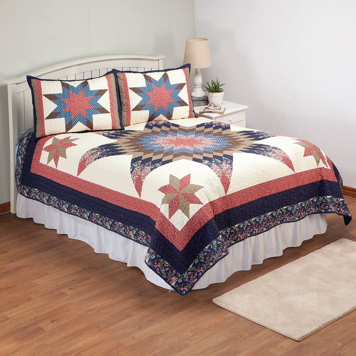 3-Piece Prairie Diamond Star Quilt Set + '-' + 376598