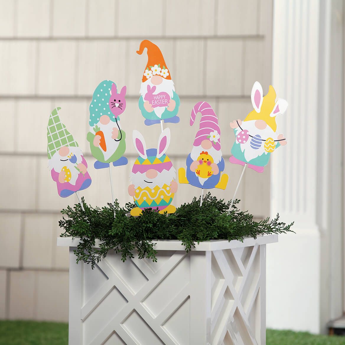 Easter Bunny Gnome Stakes, Set of 6 by Fox River™ Creations + '-' + 376652