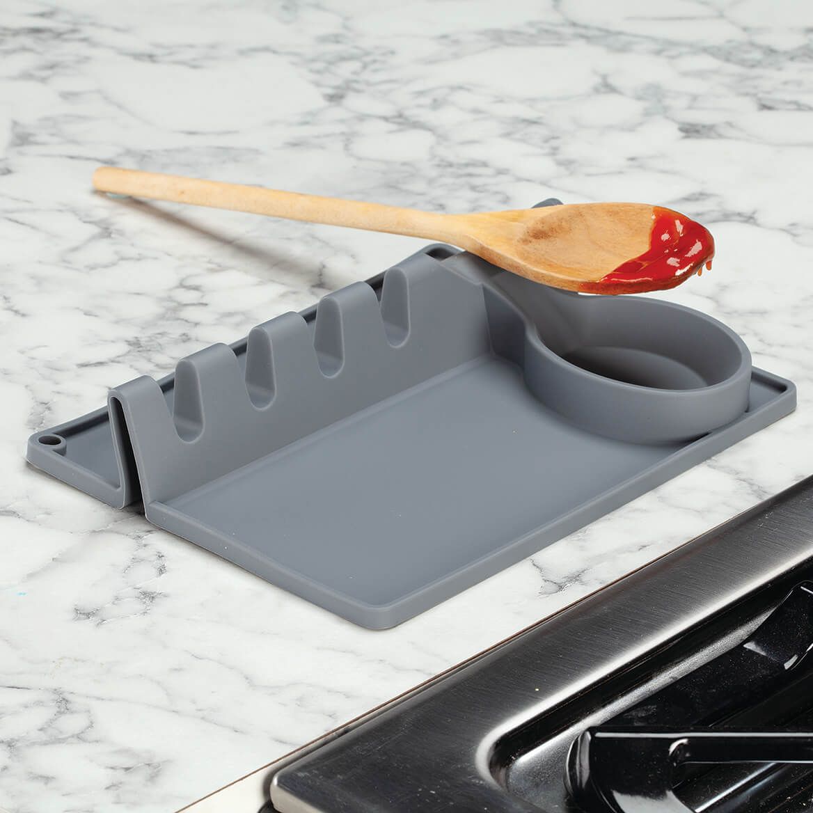 Silicone Spoon and Utensil Rest + '-' + 376761
