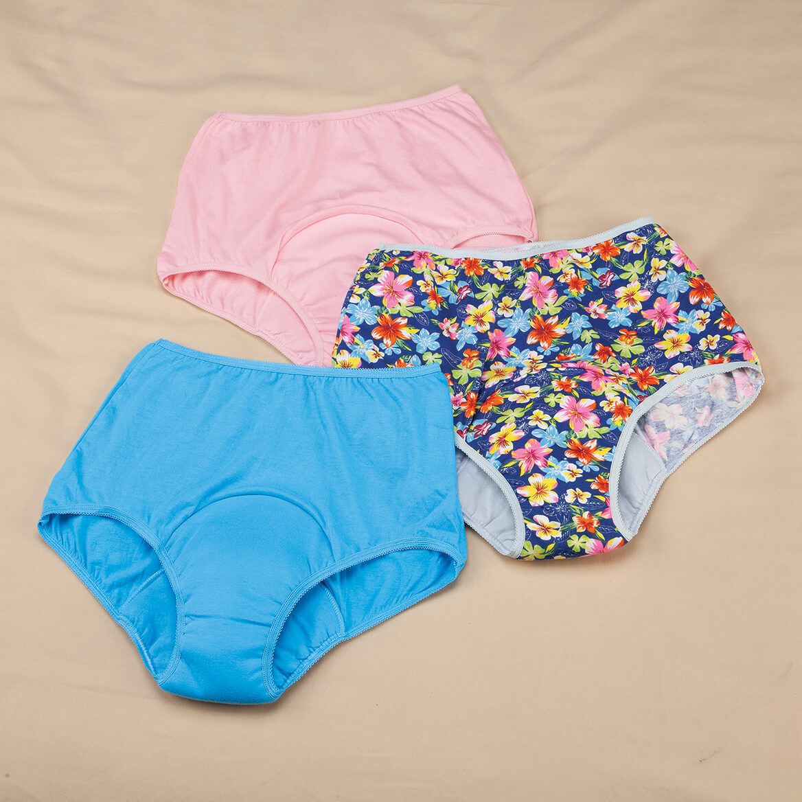 Women’s 6-oz. Incontinence Panties, 3 Pairs + '-' + 376796