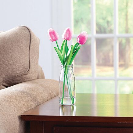 Tulips In Glass Vase by OakRidge™-376808
