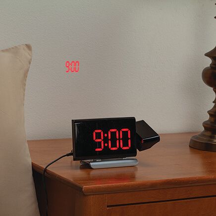 Digital Projection Clock Radio - USB Charging-376962