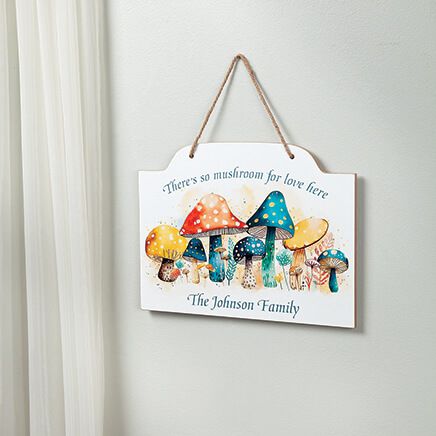 Personalized Mushroom Hanging Sign-377003