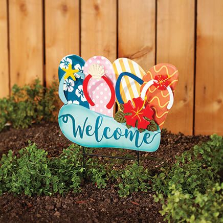 Welcome Flip Flop Stake by Fox River™ Creations-377072