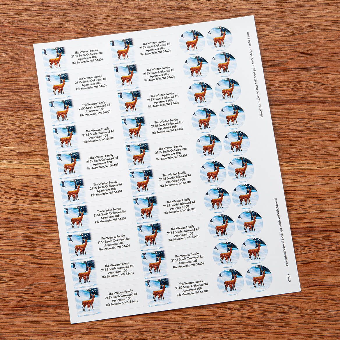 Personalized Holy Night Labels and Seals, Set of 20 + '-' + 377361