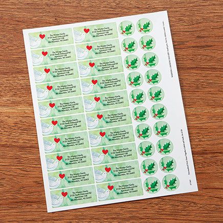 Personalized Dove Years Together Labels and Seals, Set of 20-377363