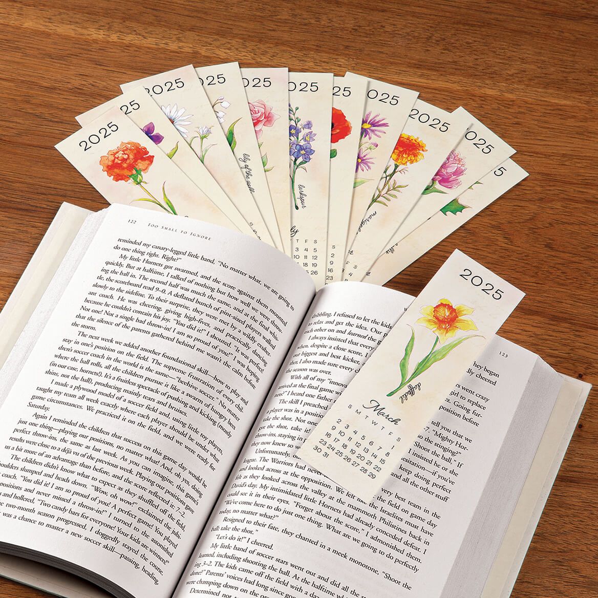 Flower of the Month Bookmarks, Set of 12 + '-' + 377368