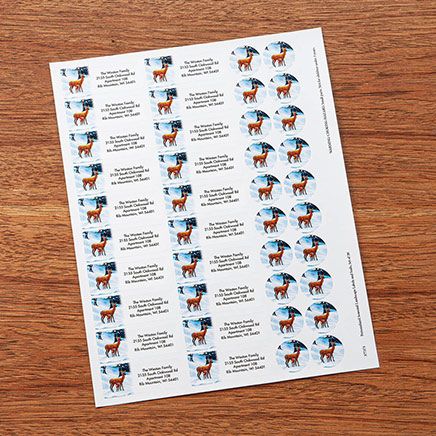 Personalized Seasonal Landscape Labels and Seals, Set of 20-377373