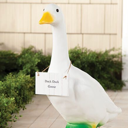 Personalized Wood Grain Goose Sign-377477