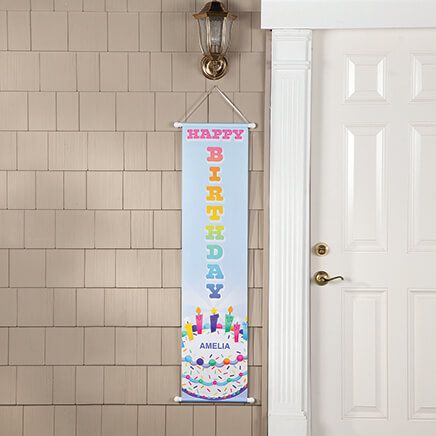 Personalized Happy Birthday Door Banner-377501