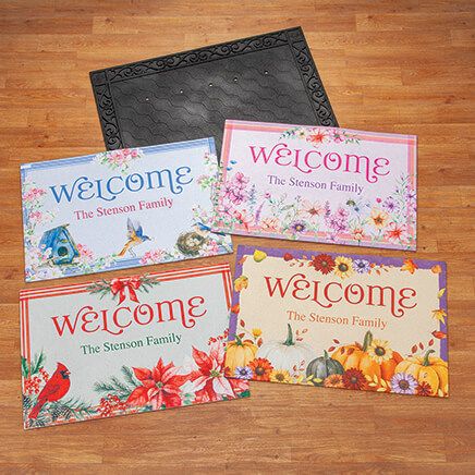 Personalized Seasonal Welcome Doormat Collection-377642
