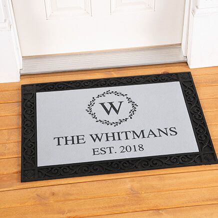 Personalized Monogram Vine Welcome Doormat-377646