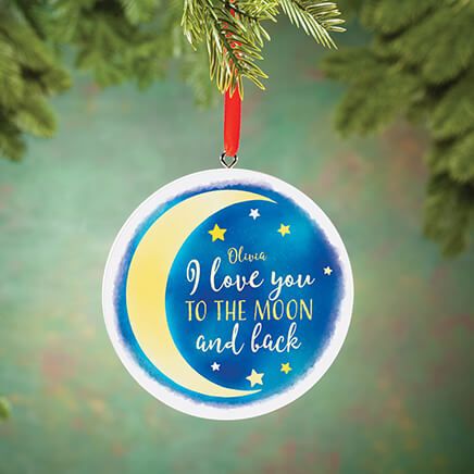Personalized Love You to the Moon and Back Ornament-377652