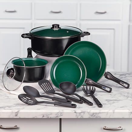 11-Piece Forever Green Cookware Set by Chef's Pride™-377654