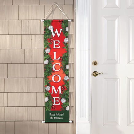 Personalized Christmas Ornament Door Banner-377695