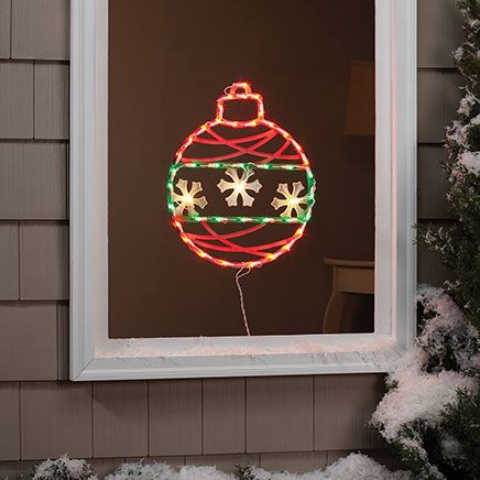View product details for Lighted Christmas Ornament Window Light