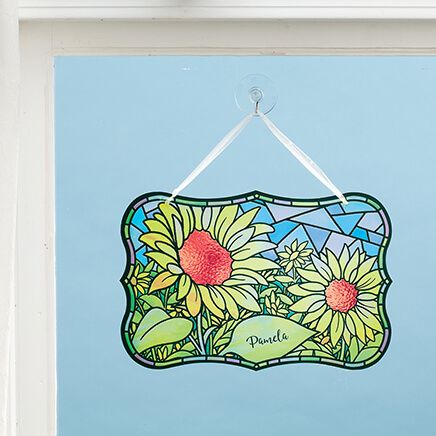 Personalized Sunflower Acrylic Suncatcher-377949
