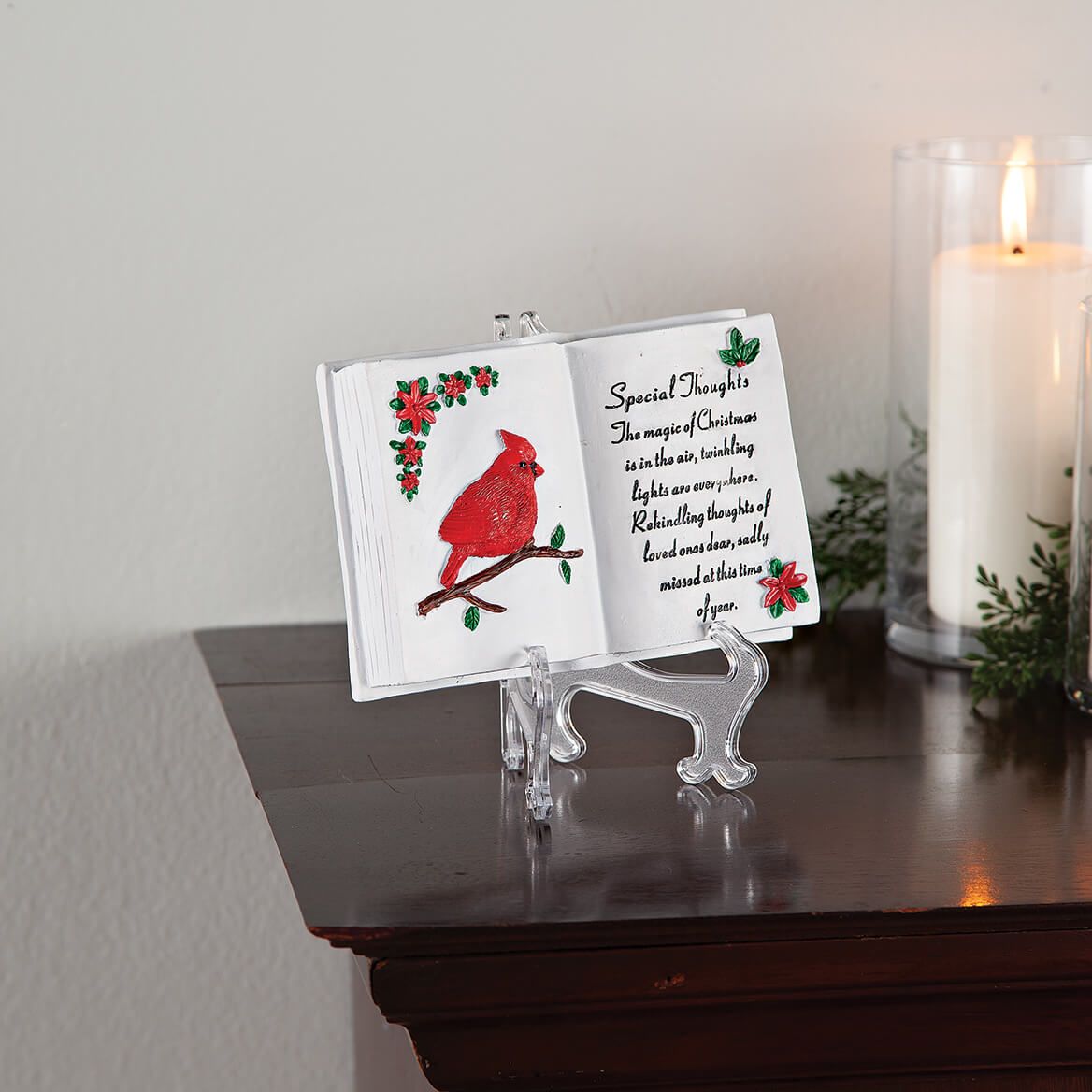 Resin Cardinal Memorial Holiday Book by Fox River™ Creations + '-' + 377972