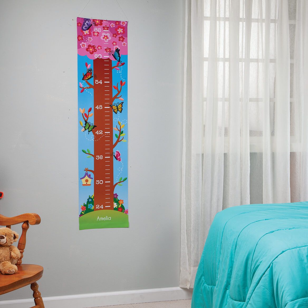 Personalized Butterflies Growth Chart + '-' + 377980