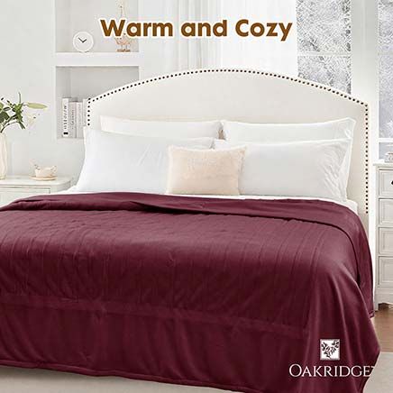 Digital Comfort Fleece Heated Blanket by OAKRIDGE™-377988