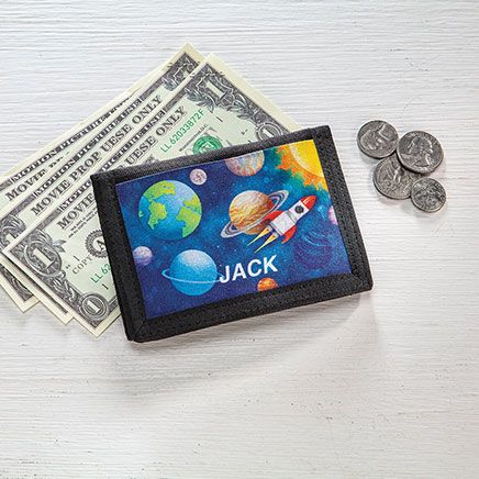 Personalized Space Kid's Wallet-378003