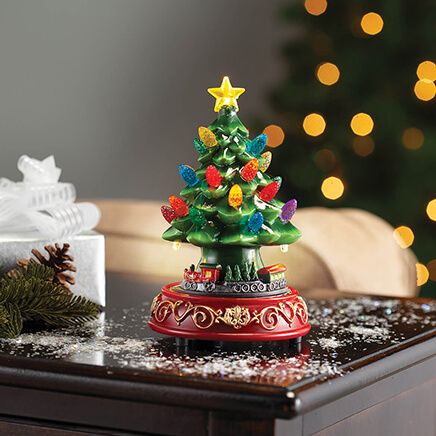 Musical Ceramic Tree with Train by Holiday Peak™-378022