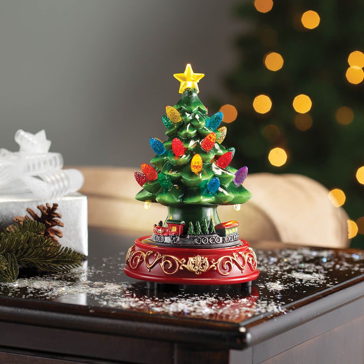 Musical Ceramic Tree with Train by Holiday Peak™ + '-' + 378022