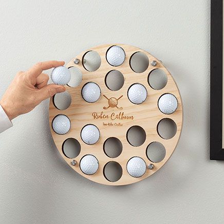 Personalized Engraved Golf Ball & Clubs Ball Holder-378038