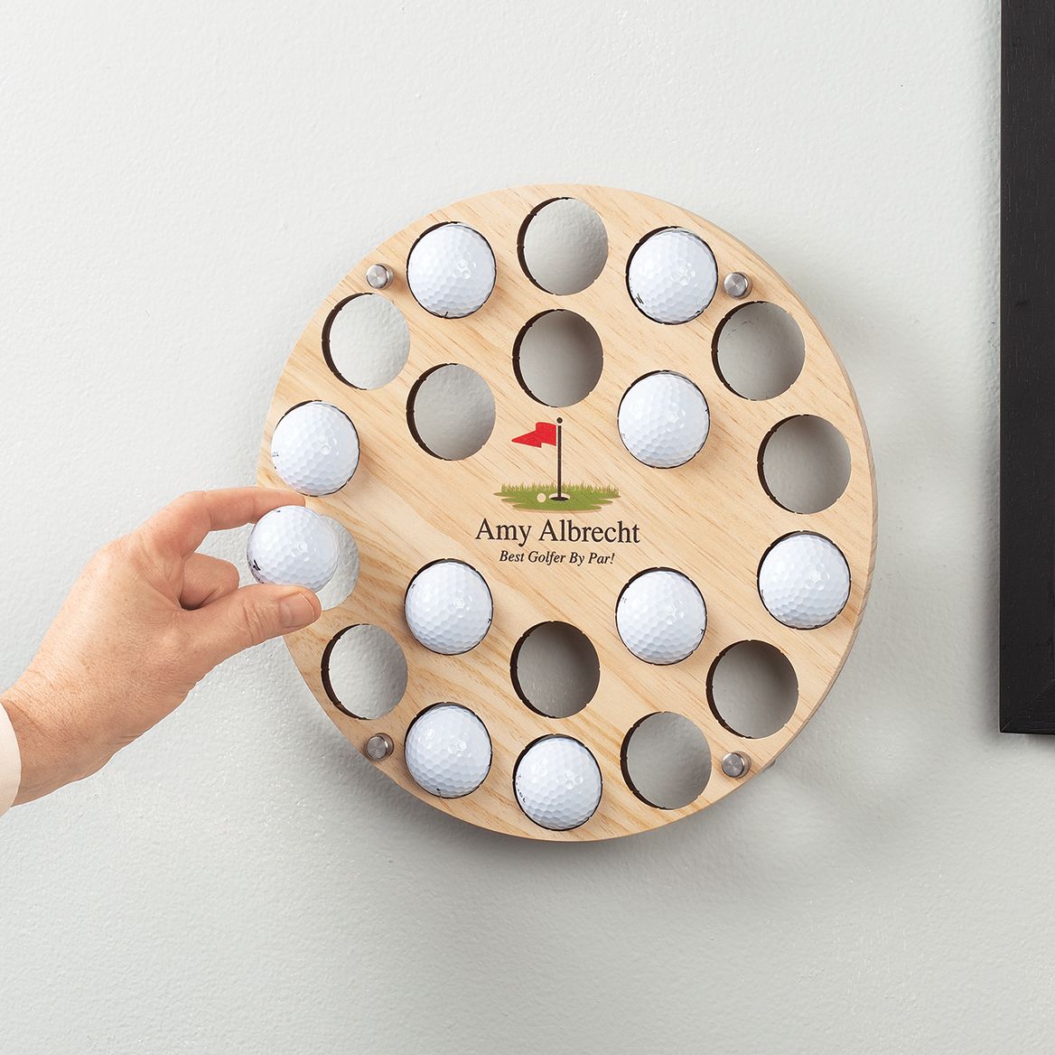 Personalized Printed Golf Flag Ball Holder + '-' + 378044