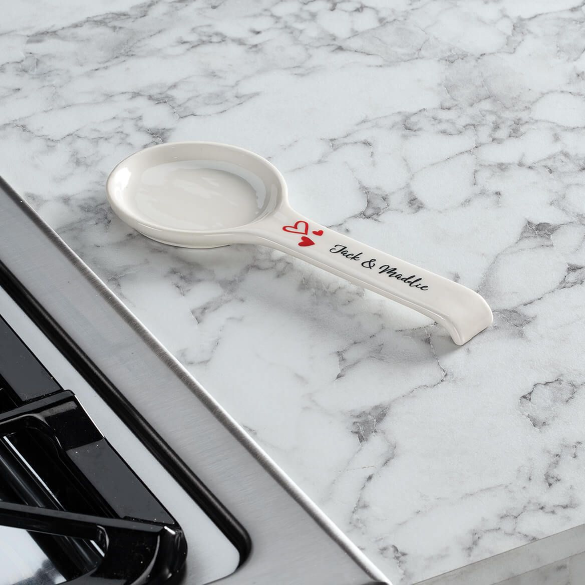 Personalized Hearts Spoon Rest + '-' + 378131