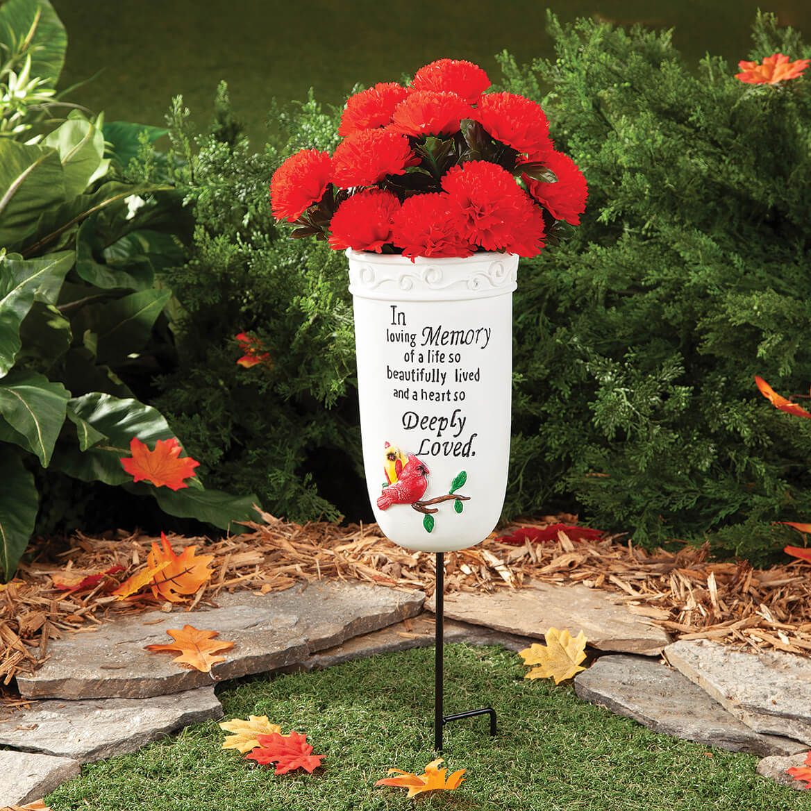 Cardinal Memorial Vase by Fox River™ Creations