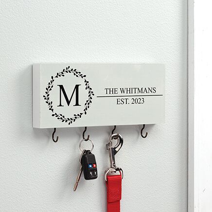 Personalized Monogram Vine Welcome Key Holder-378168