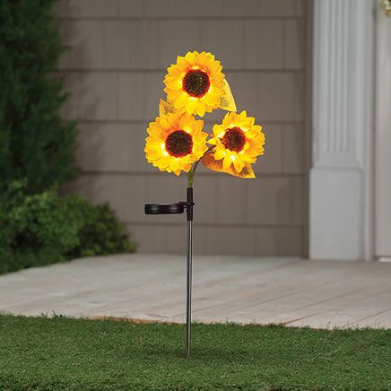 View product details for Solar Sunflower Stake by Fox River™ Creations