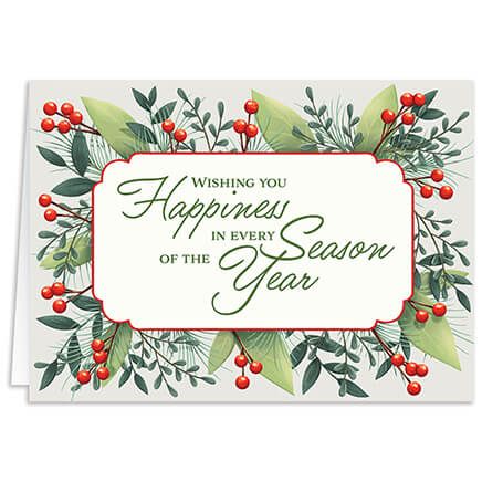 Personalized Floral Border Calendar Cards, Set of 20-378444