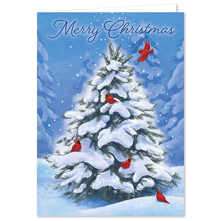 Personalized Peaceful Starry Night Christmas Cards, Set of 20-378445