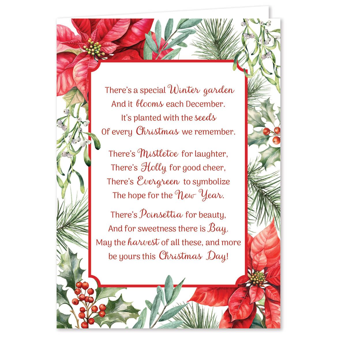 Personalized Christmas Garden Cards, Set of 20 + '-' + 378447