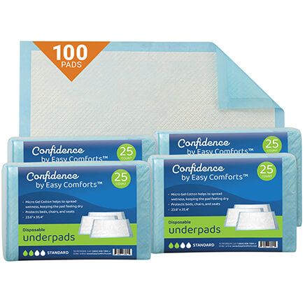 Confidence by Easy Comforts™ Disposable Underpads, Case-378484