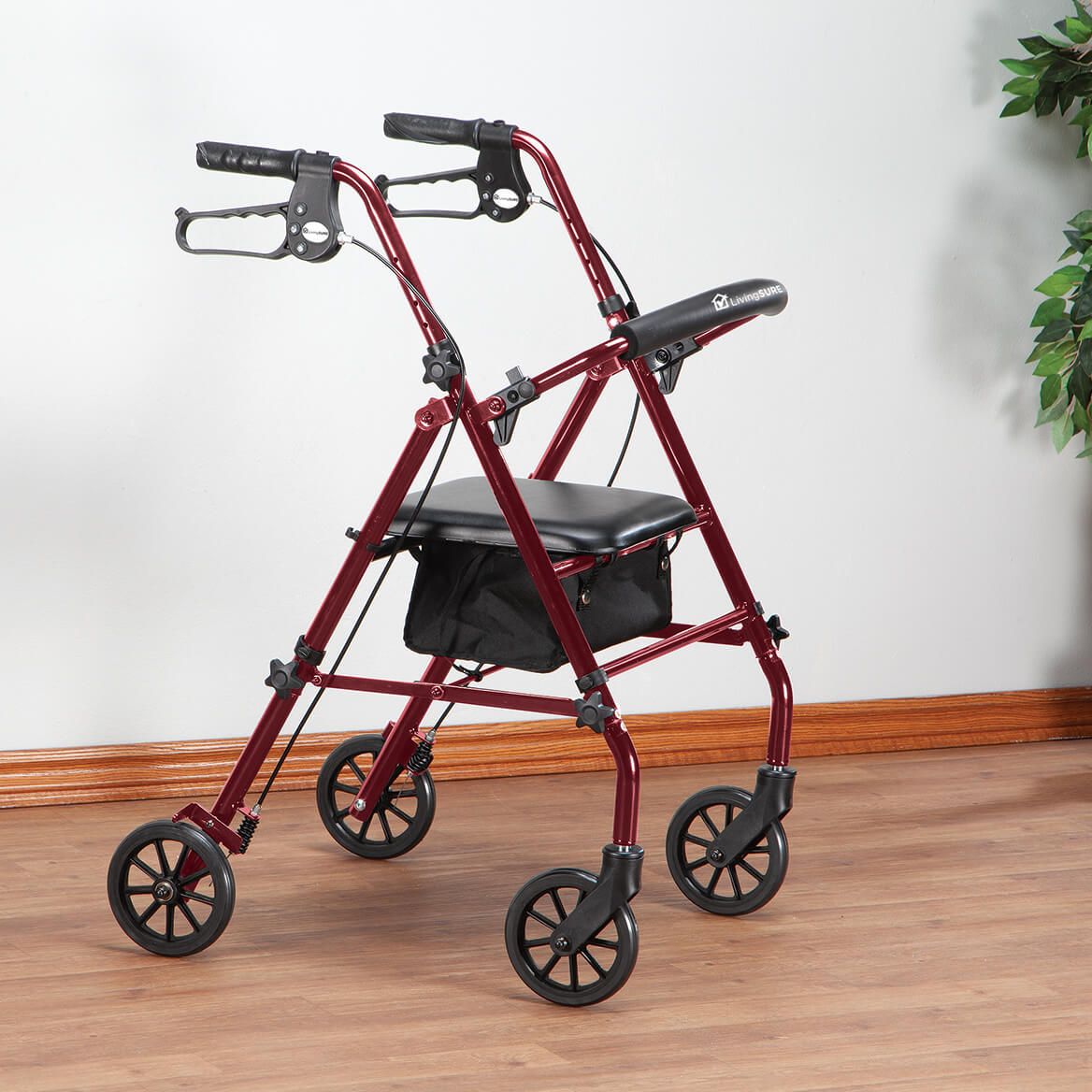 Durable Aluminum Rollator by LivingSURE™ + '-' + 378541