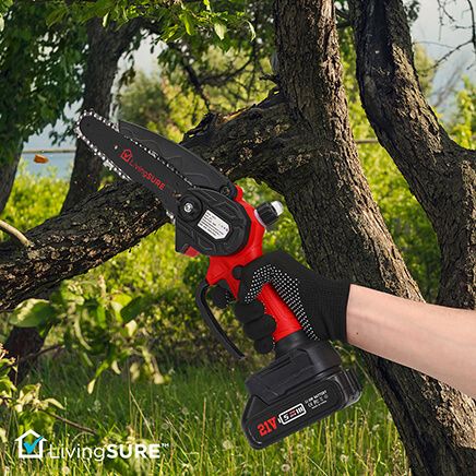 Mini Rechargeable Chainsaw with Batteries by LivingSURE™-378712