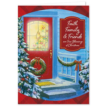 Personalized Faith, Family, Friends Christmas Cards, Set of 20-378734