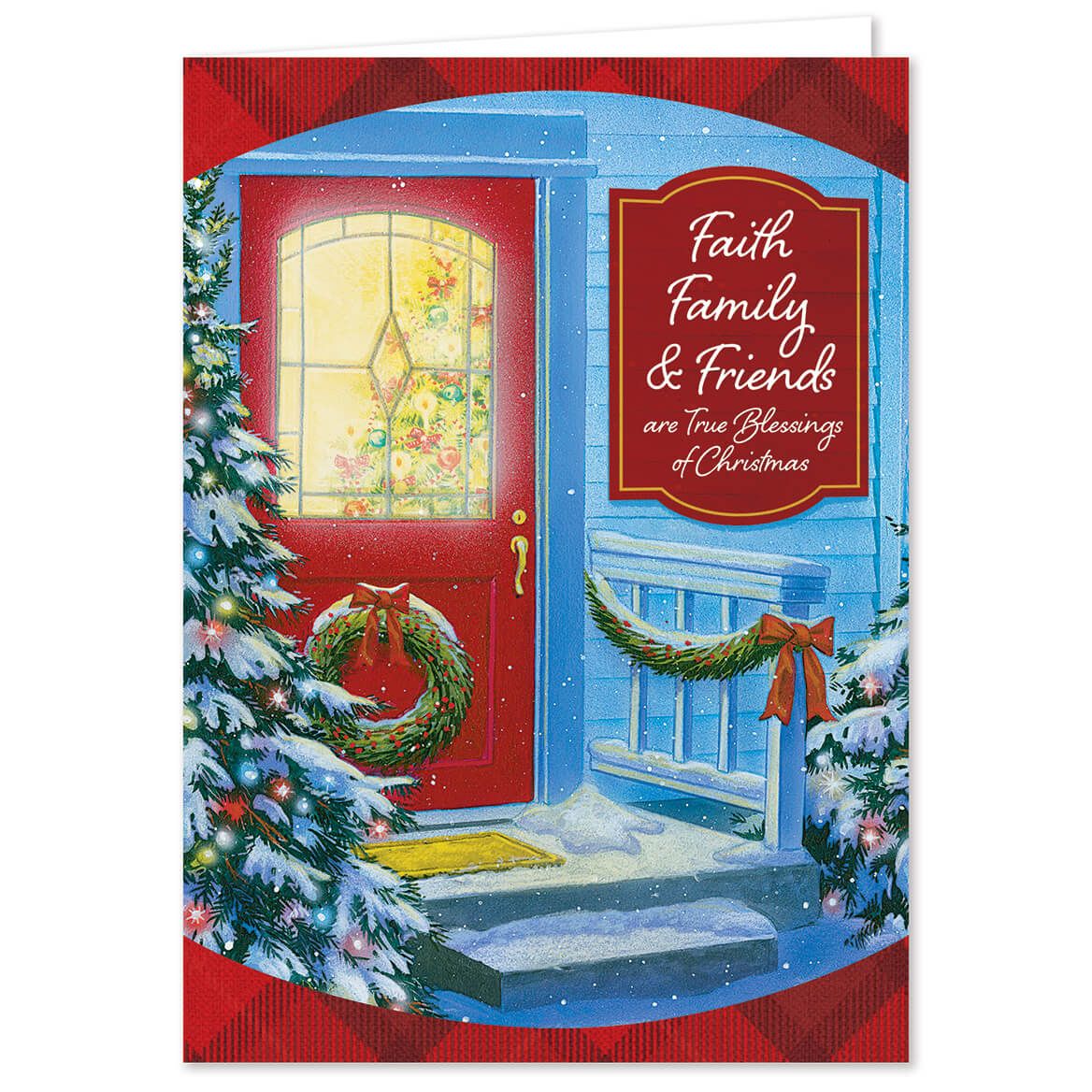 Personalized Faith, Family, Friends Christmas Cards, Set of 20 + '-' + 378734