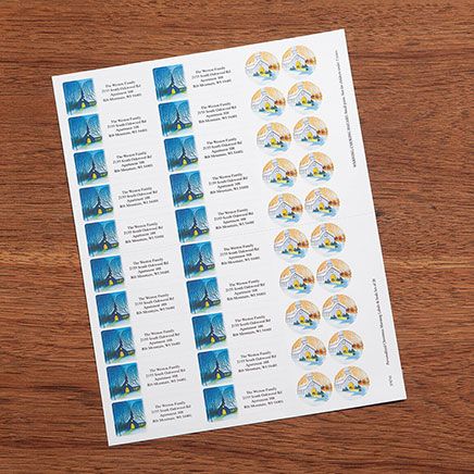 Personalized Christmas Morning Labels & Seals, Set of 20-378741