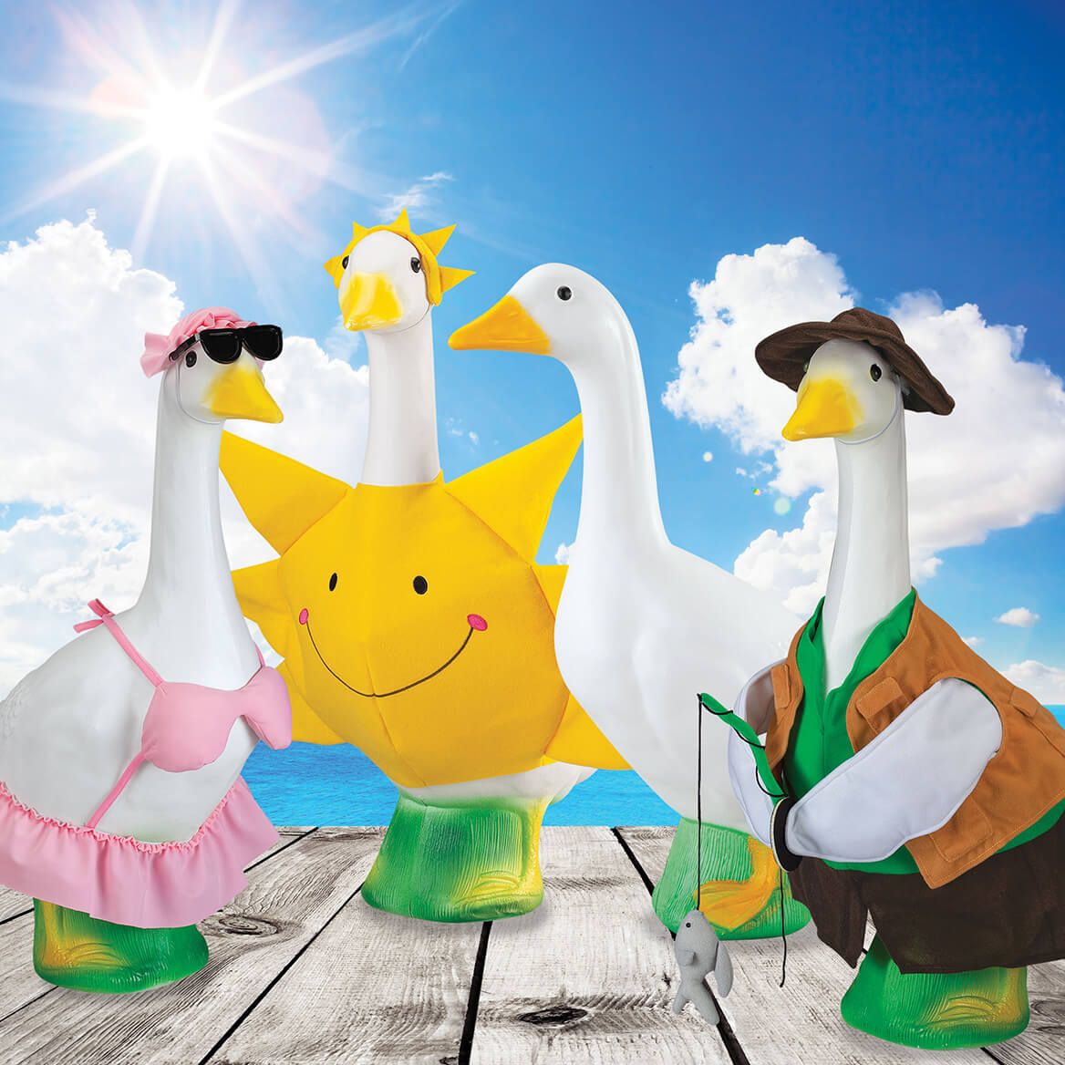 Gaggleville® Summer Fun Outfits and Large Goose Bundle + '-' + 378783