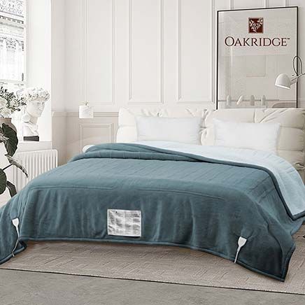 Ultrasoft Plush Sherpa Digital Heated Blanket by OakRidge™-378943