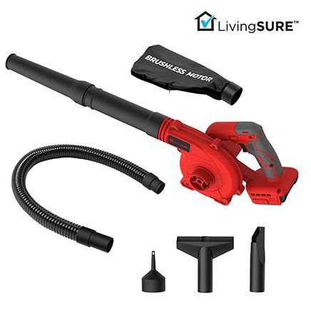 Cordless Compact Leaf Blower Vacuum  by LivingSURE™-378995
